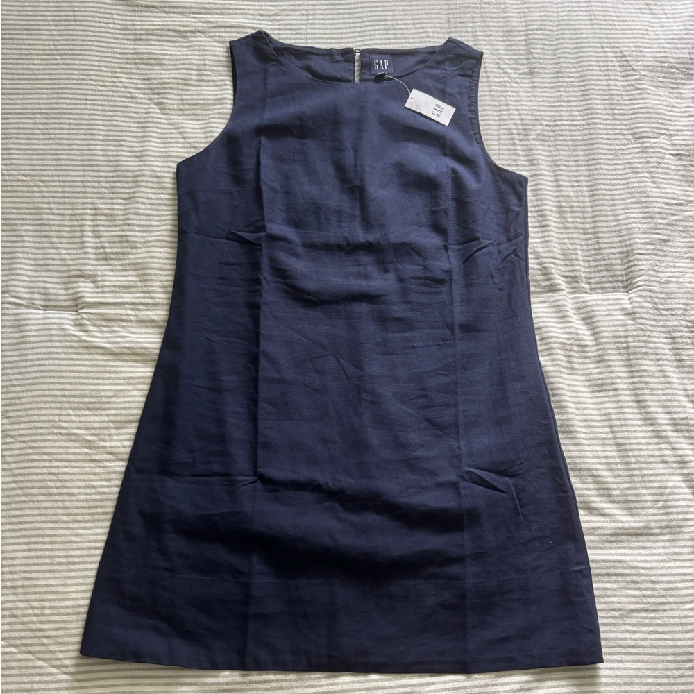 GAP Navy Sleeveless Mini Shift Dress